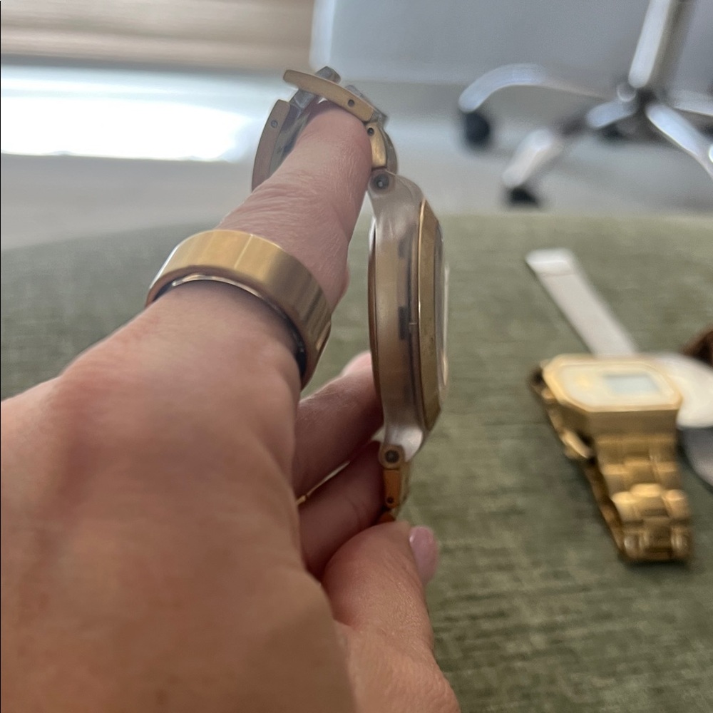 Swatch Gold and Silver Watch - Picture 5 of 6